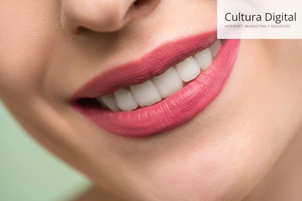 Woman With Red Lipstick Smiling